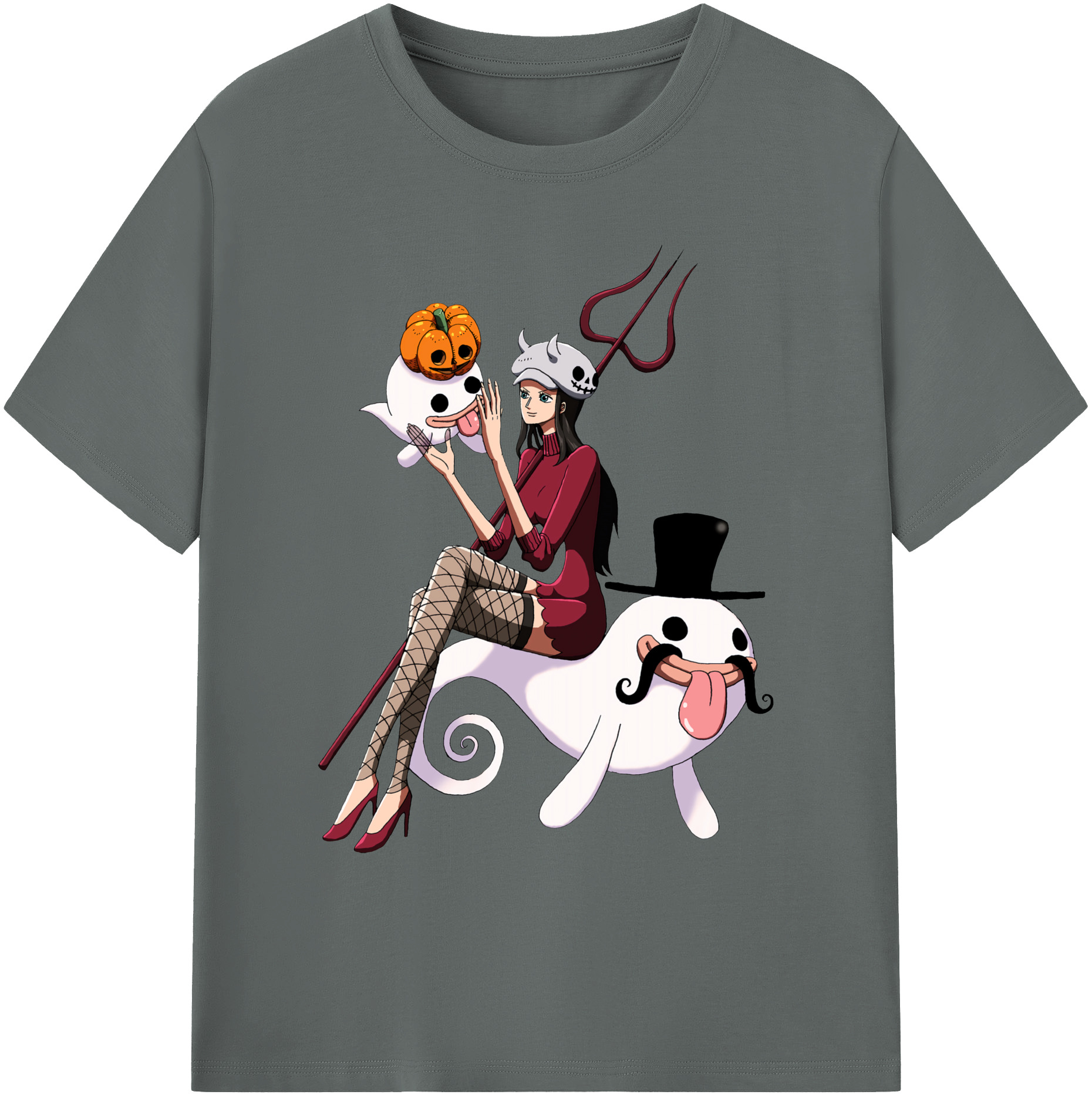 ワンピース ニコ・ロビン ONE PIECE Nico Robin 綿100％ メンズ半袖Tシャツ｜肌触りやわらか＆通気性